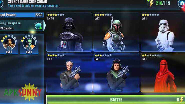 Star Wars Galaxy Of Heroes mod apk 2022