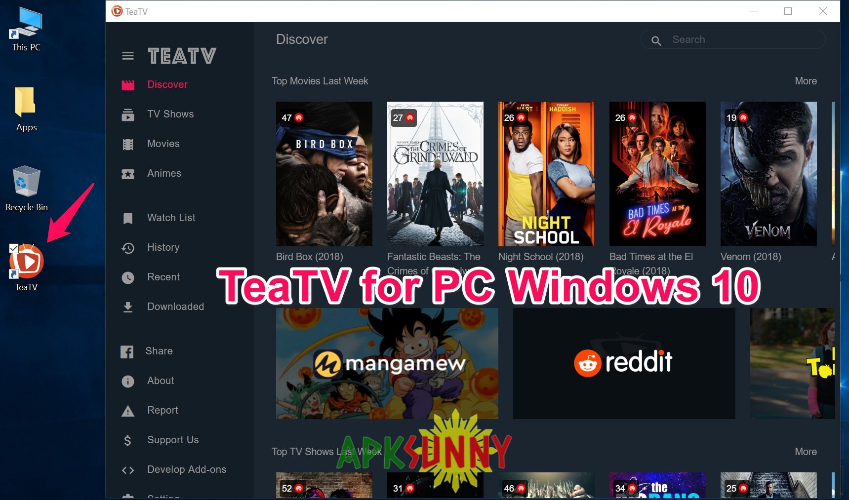 TeaTV For PC free